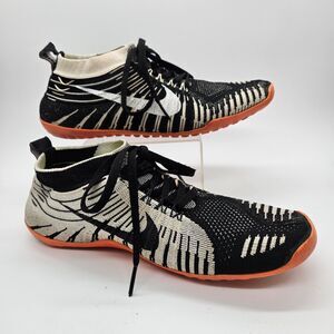 Nike Free HyperFeel Run Trail Black White Orange Women's Size 8 EU 39 Racer Rare